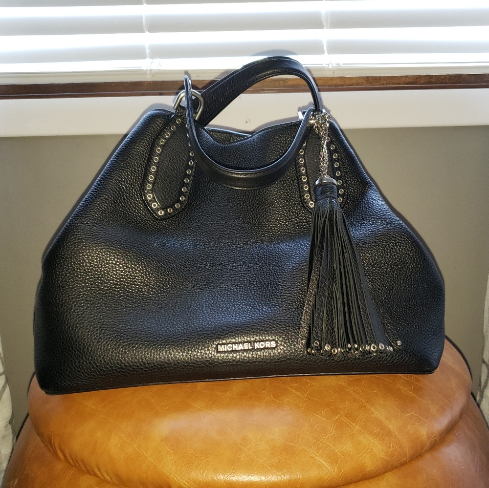 Michael Kors Brooklyn Large Leather Satchel